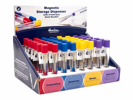 Magnetic Hand Needles Storage Case Display 48pc