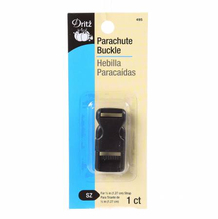 Parachute Buckle 1/2in Strap Black