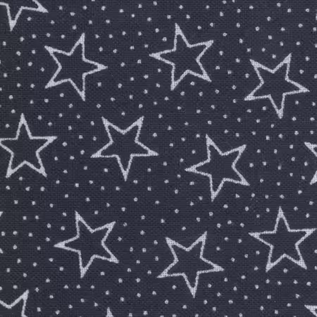 Navy/Navy Patriotic Stars 108in Wide Back