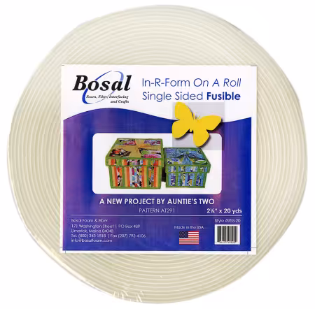 In-R-Form Single Sided Fusible Foam Stabilizer Off White 2-1/4in x 20yds