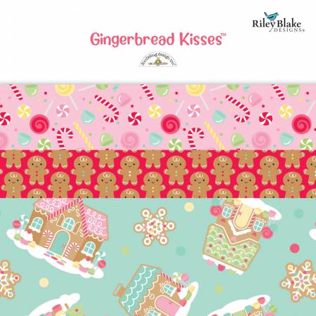 Gingerbread Kisses 5in Squares, 42pcs/bundle