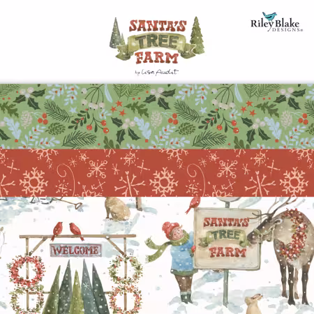 Santa's Tree Farm 5in Squares, 42pcs/bundle