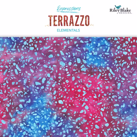 Batiks Elementals Terrazzo Berries 5in Squares A, 42pcs
