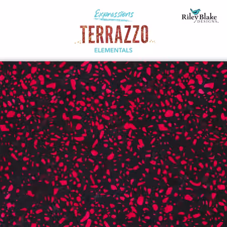 Batiks Elementals Terrazzo Volcanic 5in Squares B, 42pcs