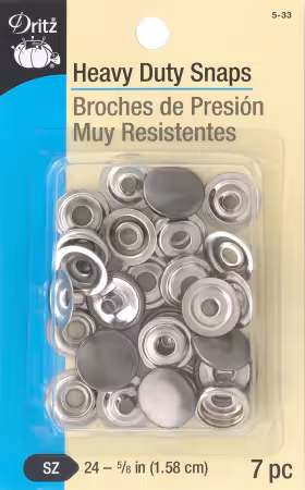 Heavy Duty Snaps 5/8in Gunmetal