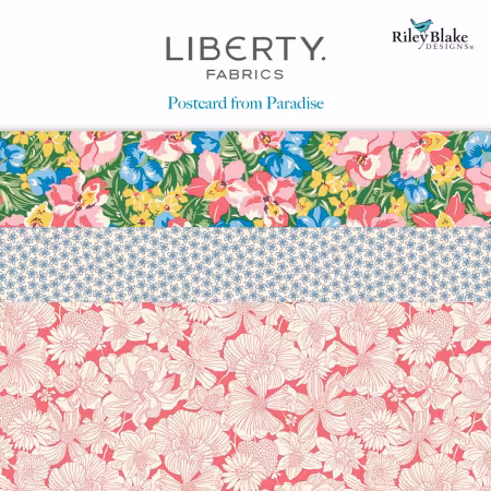 Liberty Postcard from Paradise 5in Squares, 42pcs/bundle