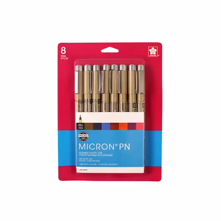 BC Pigma Micron PN Plastic NIB Pen 8pc Set