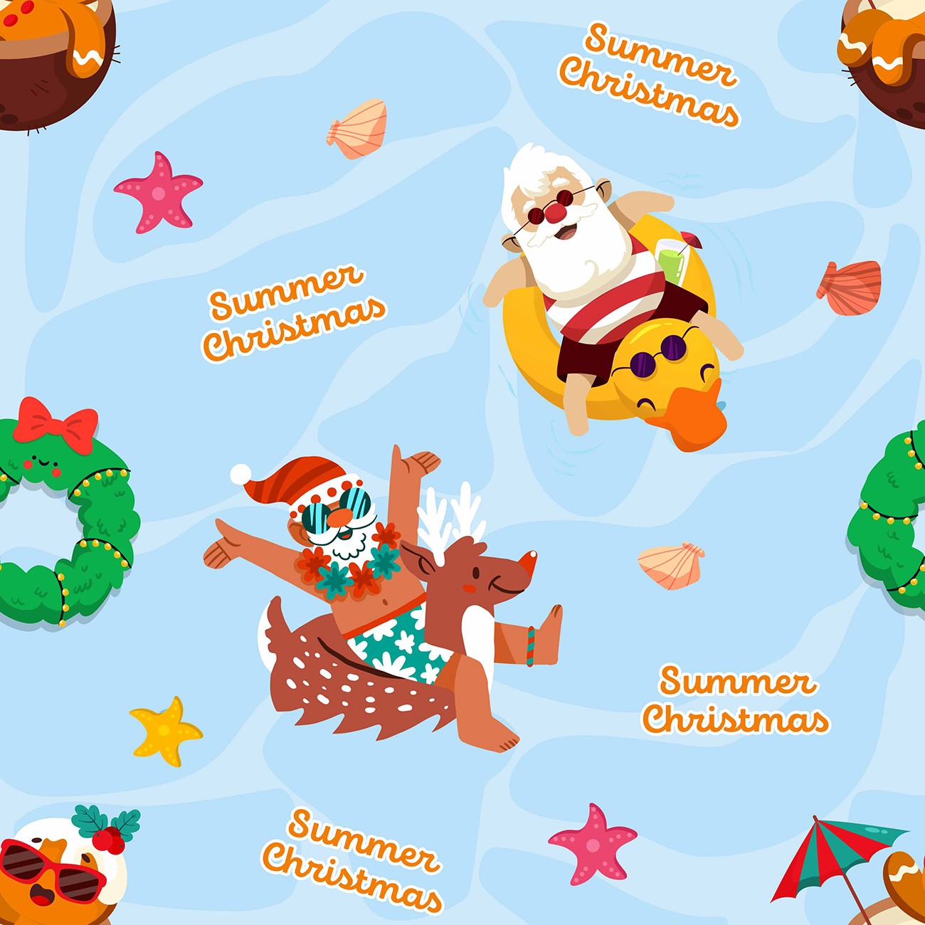 Holiday Splash Sun-Kissed Christmas