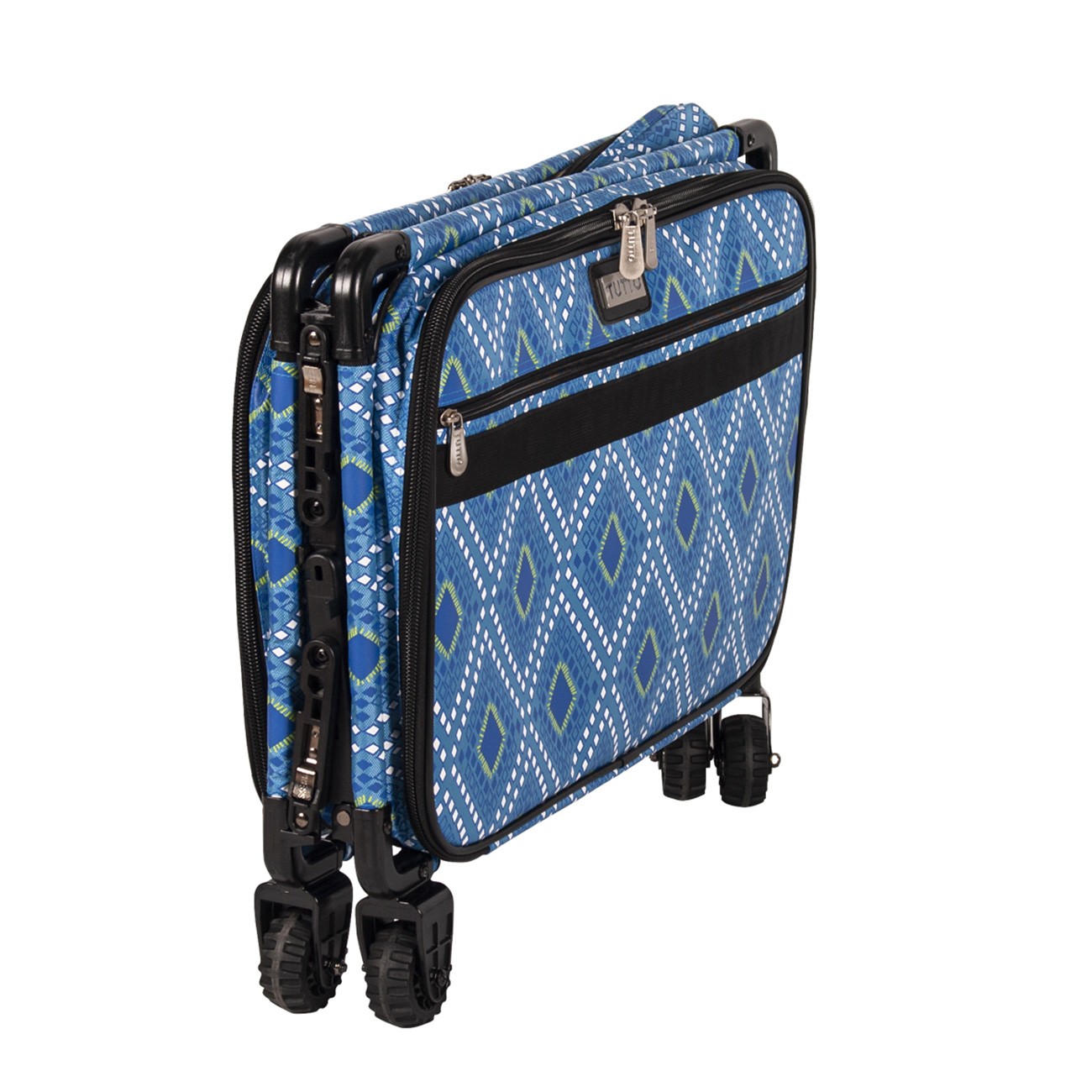 Tutto Sewing Machine Case On Wheels Large 21in Blue Diamond