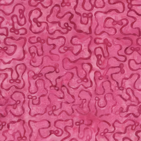 Ribbon Meander with Bows Pink Raspberry