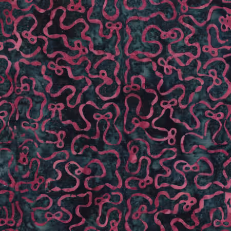 Ribbon Meander with Bows Blue Navy