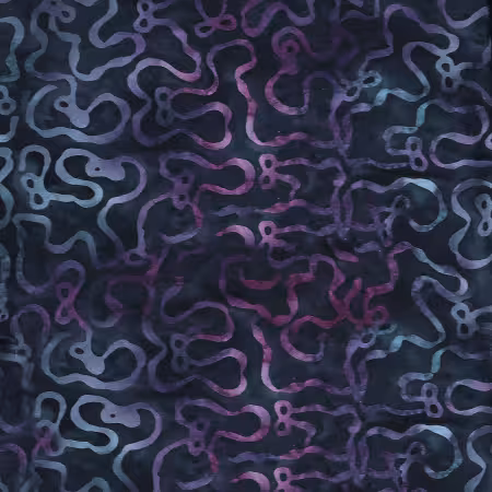 Ribbon Meander with Bows Blue Storm