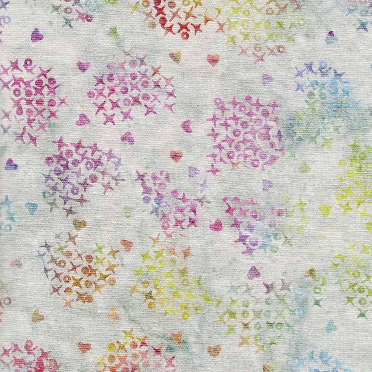 Cross Stitch Hearts Neutral Cream