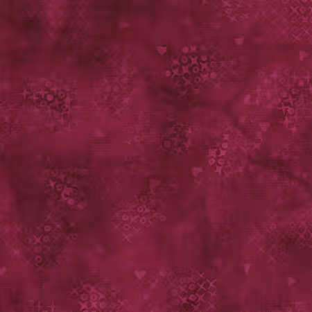 Cross Stitch Hearts Red Burgundy