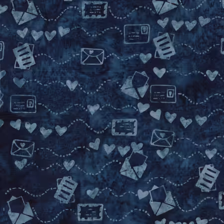 Air Mail Love Blue Navy