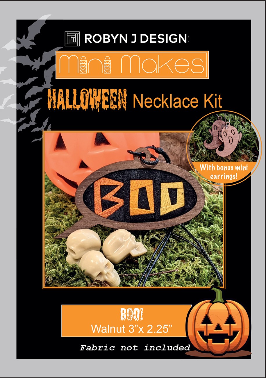 Boo! Necklace Kit- Walnut