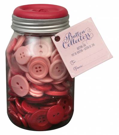 Mason Jar 8 oz of  Mixed Sizes Red Ombre 4 hole