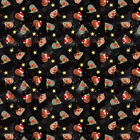 Black Jolly Mice Christmas