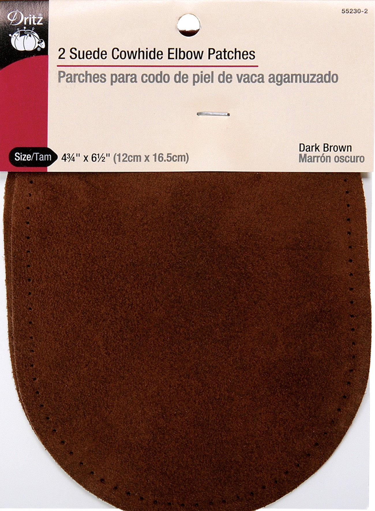 Suede Cowhide Elbow Patches Brown