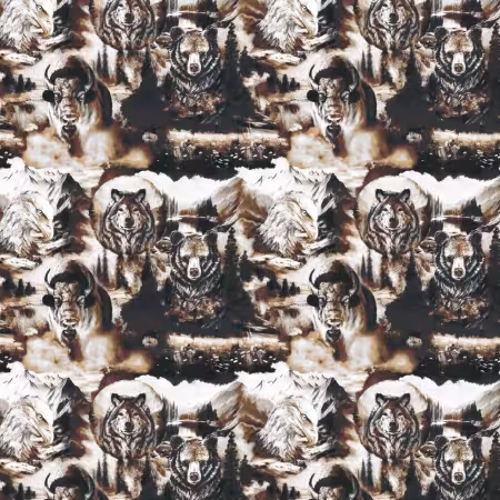 Wilderness Collage Fleece