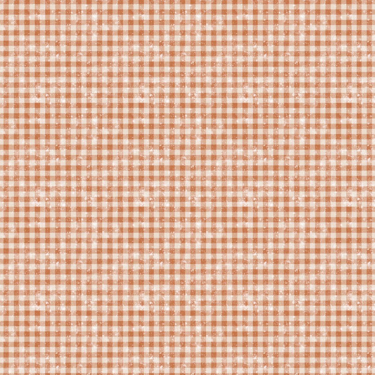 Light Rust Distressed Gingham