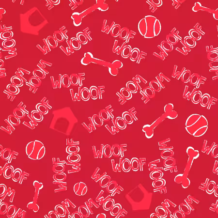 Flannel Red Woof Toss