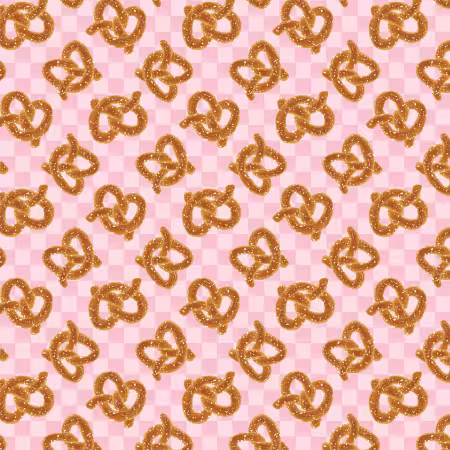 Pink Checked Pretzels