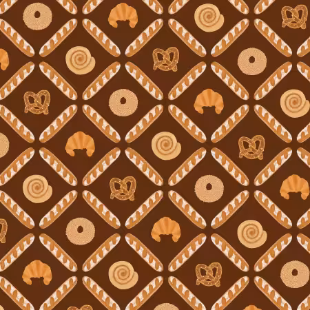 Dark Brown Bakery Lattice