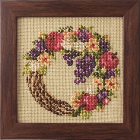 Cross Stitch Kits of Seasonal Flower Arrangement - Harvest Wreath