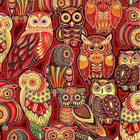 Sahul Land Stacked Owls Brown