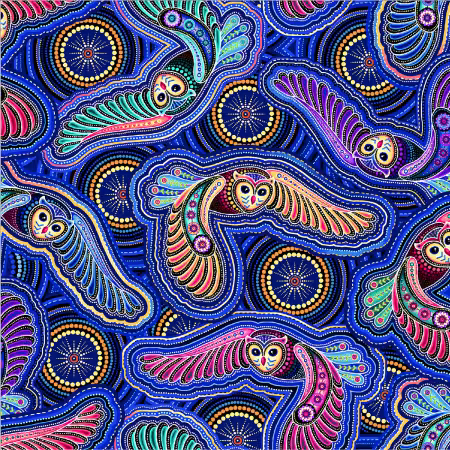 Sahul Land Owls Blue