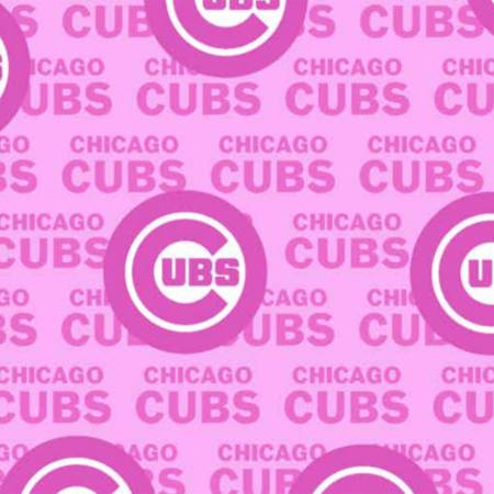 MLB Pink Chicago Cubs Cotton
