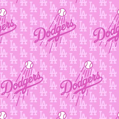 MLB Pink Las Angeles Dodgers Cotton