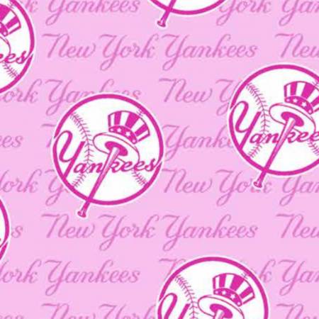 MLB Pink New York Yankees Cotton