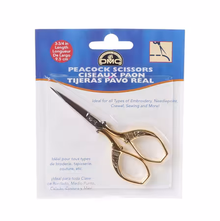Peacock Embroidery Scissor 4in