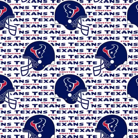 White Houston Texans Cotton 60in