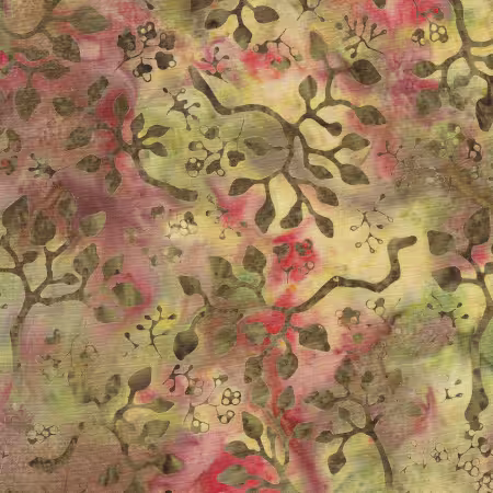 Flora-Multi Red Brown Yellow. Made to Order.