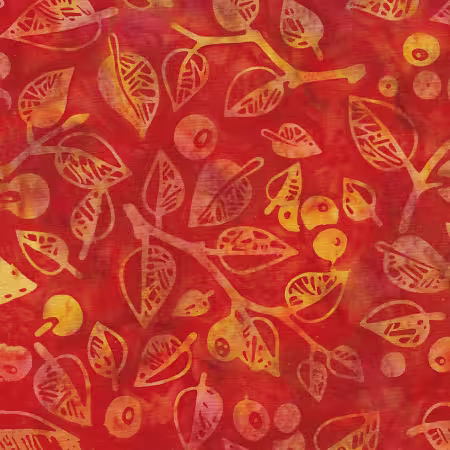 Berries and Leaves-Red Candy. Made to Order.