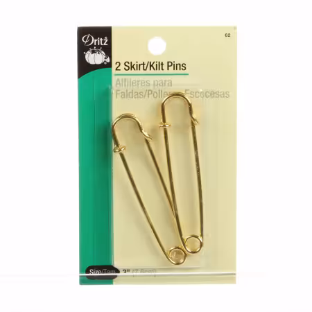 Skirt Pin Gold 3in 2 ct