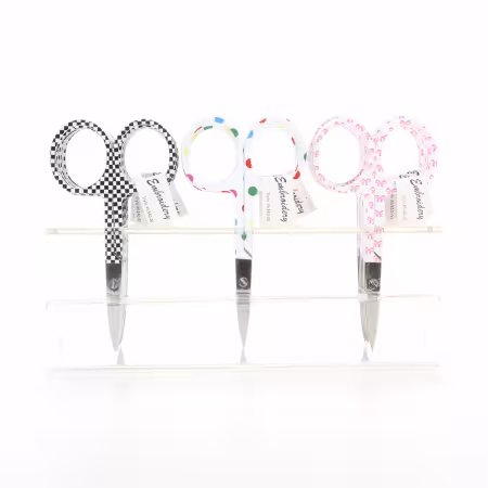 Embroidery Scissors With Pattern Handle Display