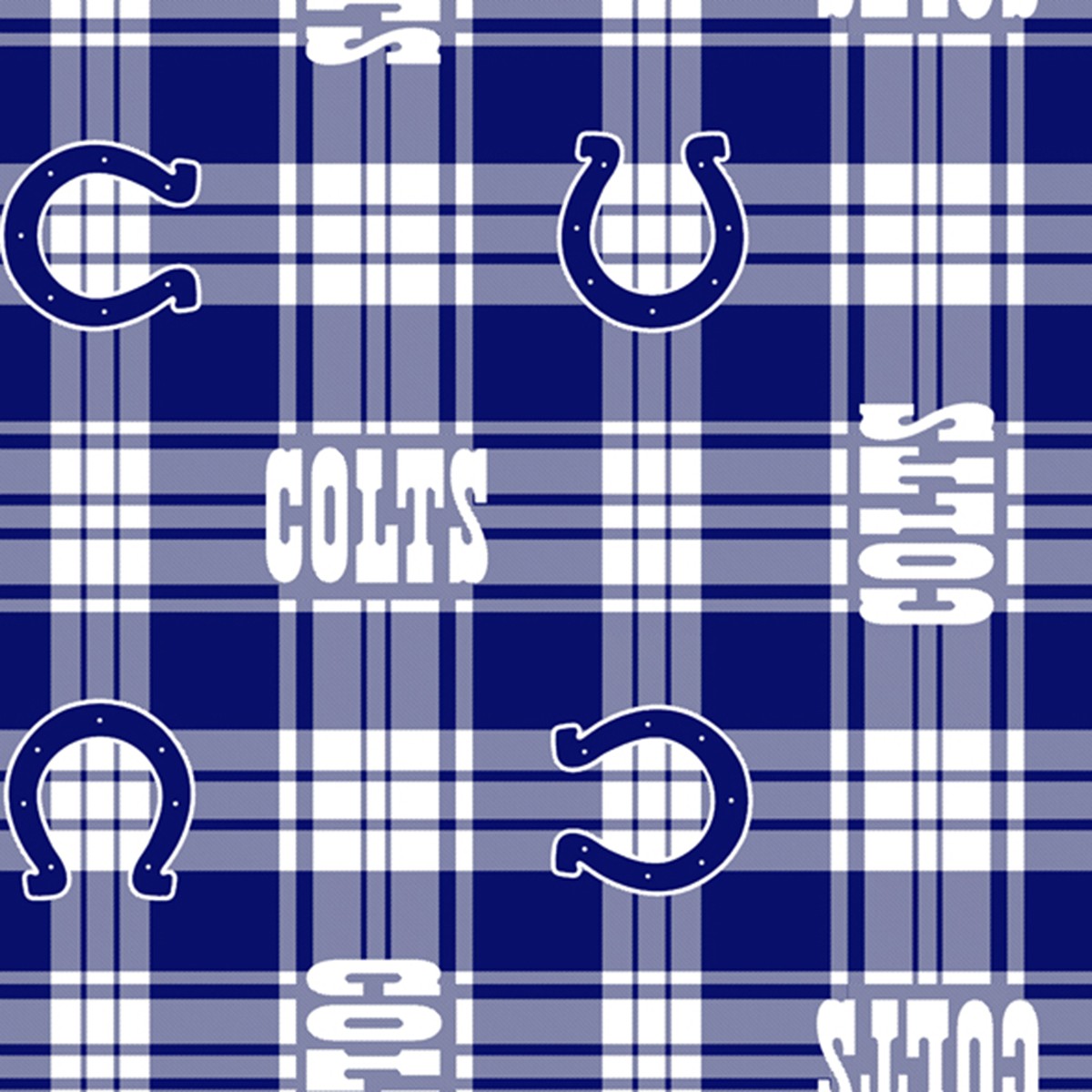 Oakland Raiders NFL Plaid Fleece Fabric 6415 D