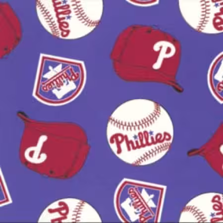 Blue MLB Philadelphia Phillies Fleece 60in