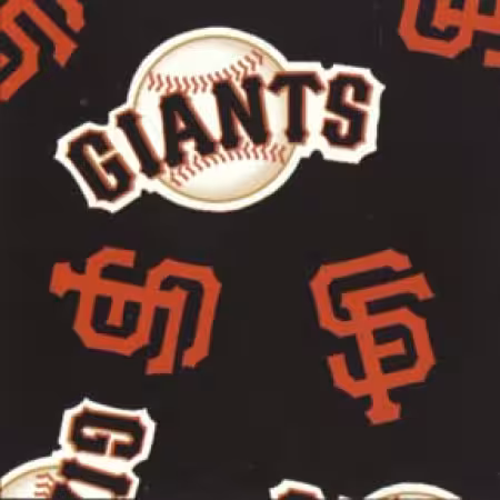 Black MLB San Francisco Giants Fleece 60in