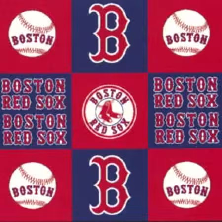 Red/Navy MLB Boston Red Sox Fleece 60in