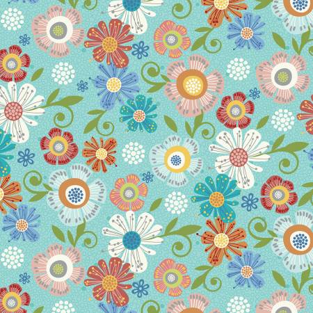 Aqua Floral