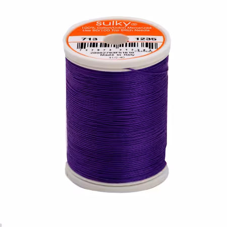 Cotton Thread 2-ply 12wt 660d 330yds Deep Purple
