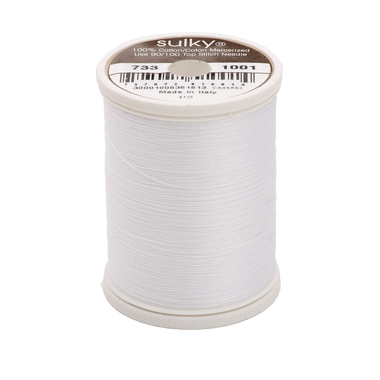 Cotton Thread 30wt 400d 500yds Bright White