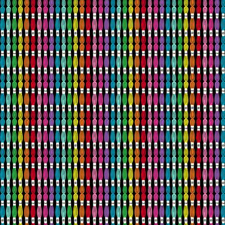 Black Multi Embroidery Floss