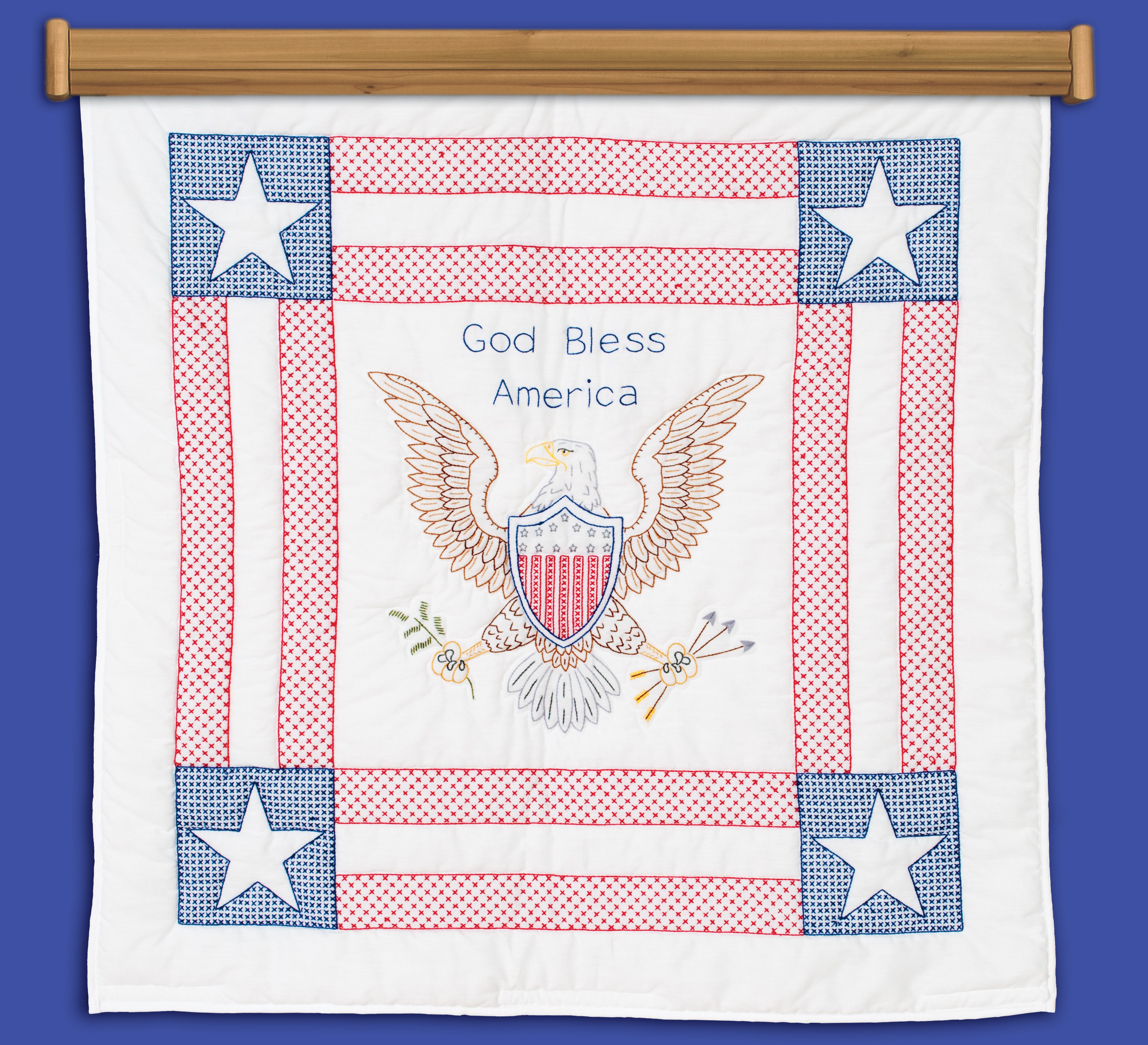 wall-quilt-god-bless-america