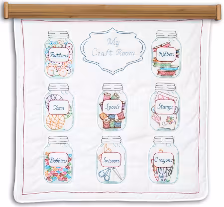Mason Jars Wall Quilt